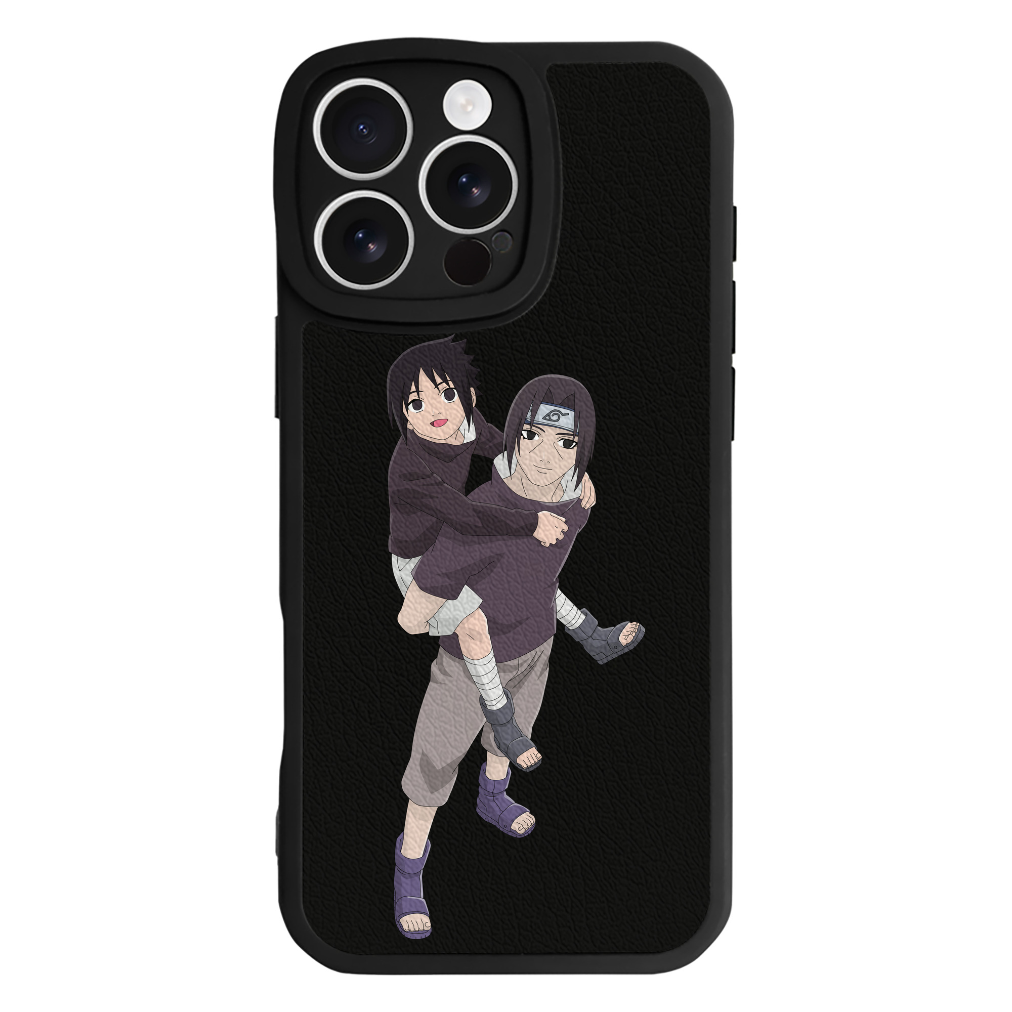 （画像用） NARUTO -ナルト- うちは イタチ Uchiha Itachi 【iPhone 16シリーズ対応】シリコンスマホケース（レザー調） 材質：シリコン